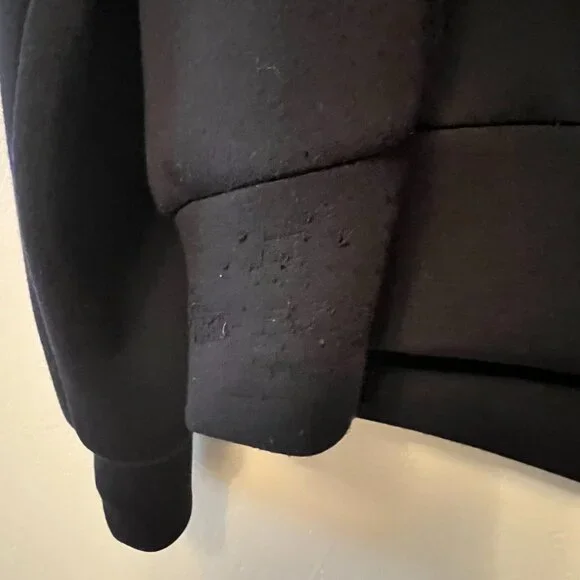 SPANX AirEssentials Half Zip Sweater Sweatshirt Black XS - Picture 3 of 4